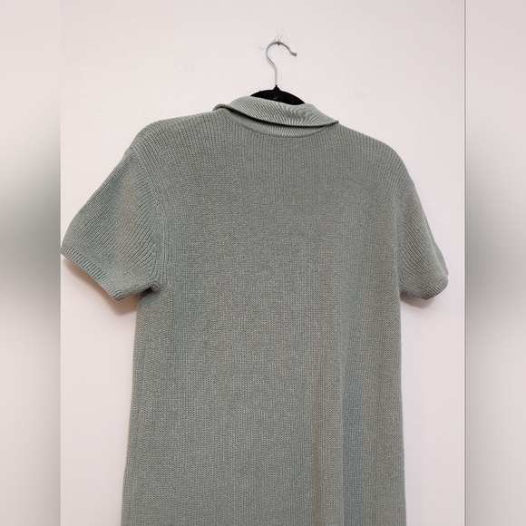 Haven Well Within Sage Green Knit Organic Cotton Johnny Collar Maxi Dress S - Picture 5 of 9
